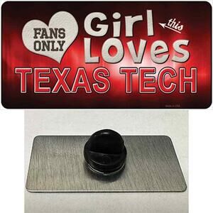 Texas Tech Red Raiders Hat Pin Tag This Girl Metal Backpack  NCAA New 1.5"x.75"